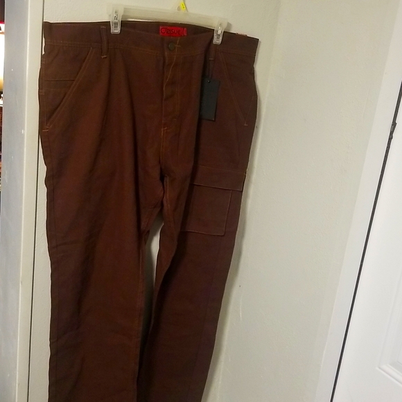 COPY - Orisue Mens big and tall classic fit brown soft denim Jeans size 44 NWT - Picture 1 of 11